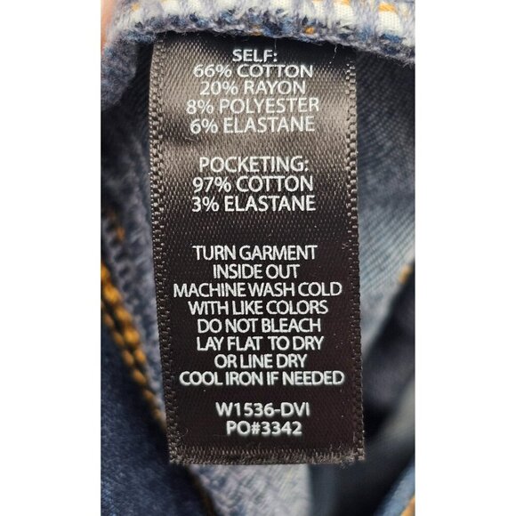 Women's - Betabrand Straight Leg 4-Pocket Yoga Denim Jeans, Size Medium Long - Picture 7 of 10